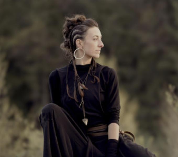 Invited singer and composer Ayla Nereo outdoors